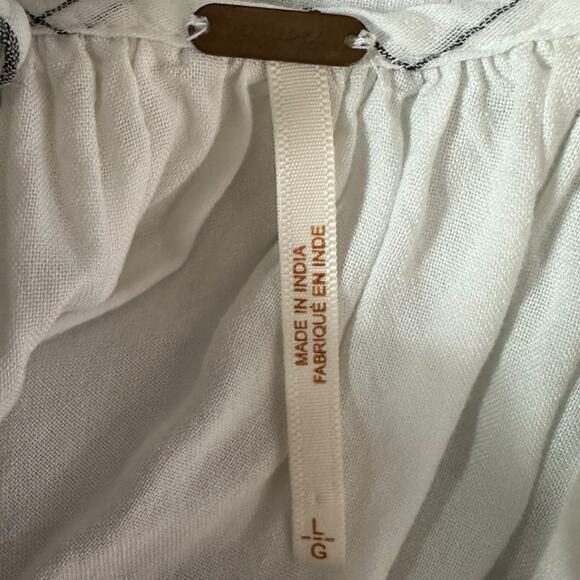 Free People Western Bohemian Jamie Embroidered Maxi Dress Size Large Ethereal - Picture 14 of 15